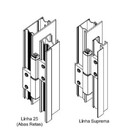 Dobradica Encaixe Linha 25 Suprema Sd773 Porta Aluminio Preto