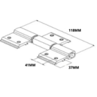 Dobradica Encaixe Linha 42 Tripla  Sd-333 Porta Giro Abrir Al