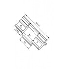 Dobradica Encaixe Suprema Db-837 Porta Janela  Camarao Preto