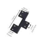 Dobradica Encaixe Tripla Linha 30 Porta Giro Abrir Branco