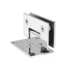 Dobradiça Gv Aço Inox Polido Para Porta De Vidro/alvenaria De