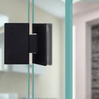 Dobradiça Inox 180° 1010 Para Porta E Box Vidro/vidro Preta