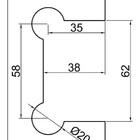 Dobradiça Inox Gv48 180°1010 Para Porta De Vidro E Box - Vidr