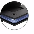 Dobradiça Inox Gv48 90º Porta De Vidro E Box Canto Preta - Vi