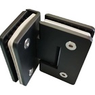 Dobradiça Inox Gv48 90º Porta De Vidro E Box Canto Preta - Vi