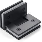 Dobradiça Inox Gv48 90º Porta De Vidro E Box Canto Preta - Vi