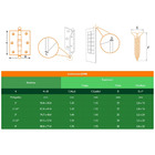 Dobradiça Leve 5300 3 1/2 Aço Cromado 6,5cm - Rodrigues