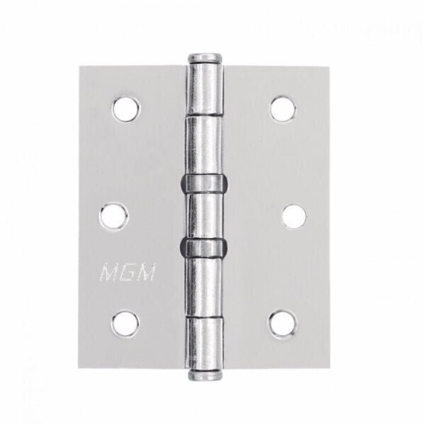 Dobradiça Mgm 3 Unidades 3x2,5 Polegadas Com Parafusos