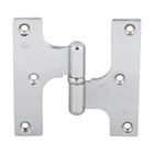 Dobradiça para Janela 3.1/2x3.1/2" Zamac Cromado Ferragens Pagé 2 peças