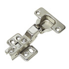 Dobradiça para Móveis Simples 35mm Ferro Niquelado Italy Line