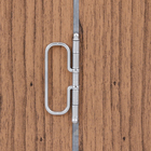 Dobradiça para Porta Camarão Cromado Acetinado até 21kg 3 peças