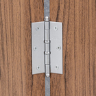 Dobradiça para Porta Camarão Cromado Acetinado até 21kg 3 peças