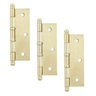 Dobradiça para Porta Camarão Latão Acetinado 25kg 3 peças