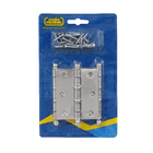 Dobradiça para Porta com Anel Cromada até 24kg 3 peças