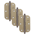 Dobradiça para Porta com Pino Bola Ouro Velho até 21kg 3 peças