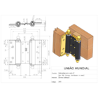 Dobradiça Para Porta De Abrir Vai - Vem União Mundial