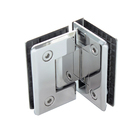 Dobradiça para Porta de Box de Vidro Aço Inox Polido 90º