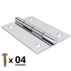 Dobradiça Para Porta Janela Armário 2" Zincada Suporta Até 10