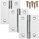 Dobradiça Para Porta Jenala Armário 2" Zincada Suporta Até 10