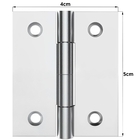 Dobradiça Para Porta Jenala Armário 2" Zincada Suporta Até 10