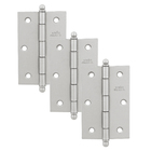 Dobradiça para Porta Pintado até 25kg 3 peças