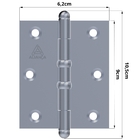 Dobradiça Para Porta Portão Madeira Aço Zincado Pino Bola 3.1