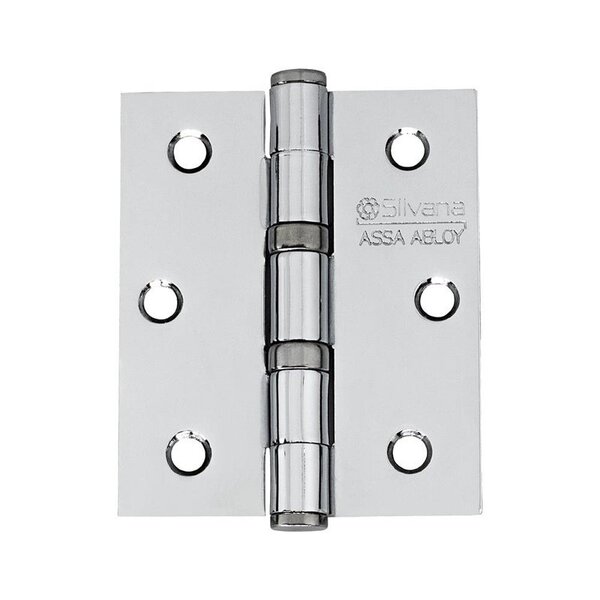 Dobradiça Para Porta Silvana Com Rolamento 891 Cromada Espelh