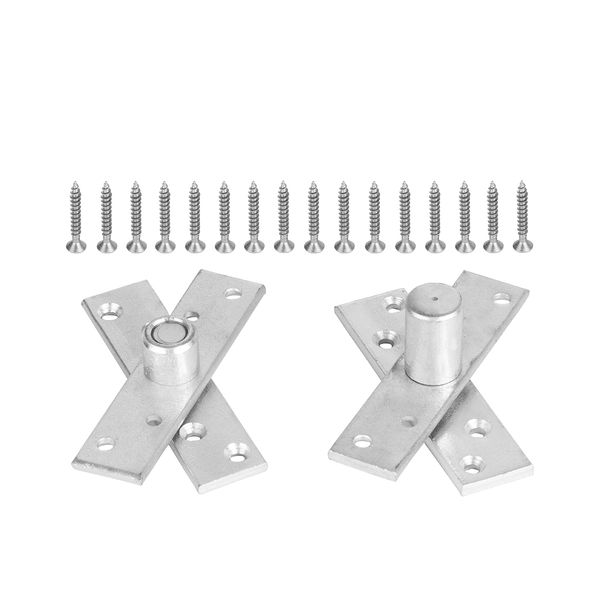 Dobradiça Pino Pivotante Zincado Para Porta 150 Kg