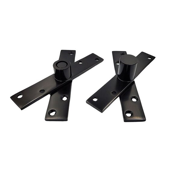 Dobradiça Pino Porta Pivotante Inox 304 Preto Até 300 Kg