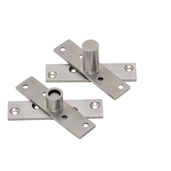 Dobradiça Pivotante Inox304 Silvana 889 Até 150kg - Escovado