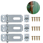 Dobradiça Porta Cadeado Fecho Trinco Zincado 1,5" Para Portão