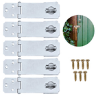 Dobradiça Porta Cadeado Fecho Trinco Zincado 4,5" Para Portão