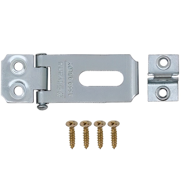 Dobradiça Porta Cadeado Fecho Trinco Zincado 4cm Para Portão