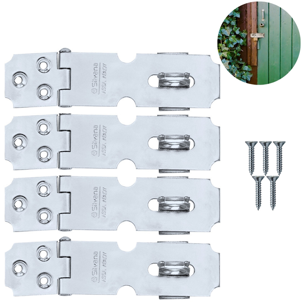 Dobradiça Porta Cadeado Fecho Trinco Zincado 6,5cm Para Portã