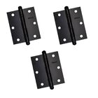 Dobradiça Porta De Madeira Com Rolamento Cor Preta Pado 3025