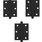 Dobradiça Porta de madeira cor Preta Pado SM 3025