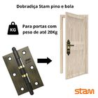 Dobradiça Porta De Madeira Pino Bola Rolamento Stam Antique