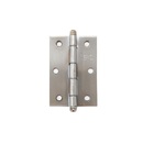 Dobradiça Porta Madeira Até 29 Kg Aço Escovada Jogo 3 Pçs Com