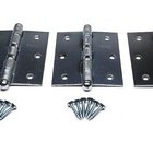 Dobradica Porta Madeira Ate 35 Kg C/ Anel Aco Escovada Acetin