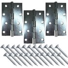 Dobradiça Porta Zincada Kit 3 Peças - 4' 100mm Ferca