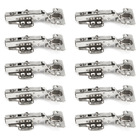 Dobradiça Reta 35mm Pistão Amortecedor E Calço Click 100 Unid