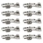 Dobradiça Reta 35mm Pistão Amortecedor E Calço Click 200 Unid