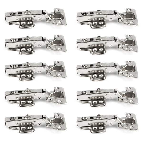 Dobradiça Reta 35mm Pistão Amortecedor E Calço Click 200 Unid