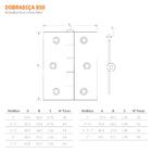 Dobradica Silvana 850 F.polido 3"