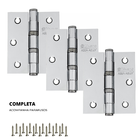 Dobradica Silvana 891 Crom Anel-bola 3.1-2"x3" 3pcs Blister