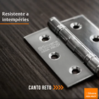 Dobradica Silvana 891 Crom Anel-bola 3.1-2"x3" 3pcs Blister