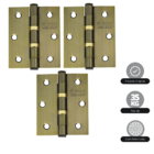 Dobradica Silvana 891 Flo Anel-bola 3.1-2"x3" 3pcs Blister