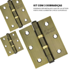 Dobradica Silvana 891 Flo Anel-bola 3.1-2"x3" 3pcs Blister