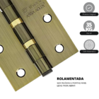 Dobradica Silvana 891 Flo Anel-bola 3.1-2"x3" 3pcs Blister