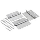 Dobradiça para Porta e Janela de Madeira Stark Aço Inox 304 3.1/2x3" até 60kg 3 peças